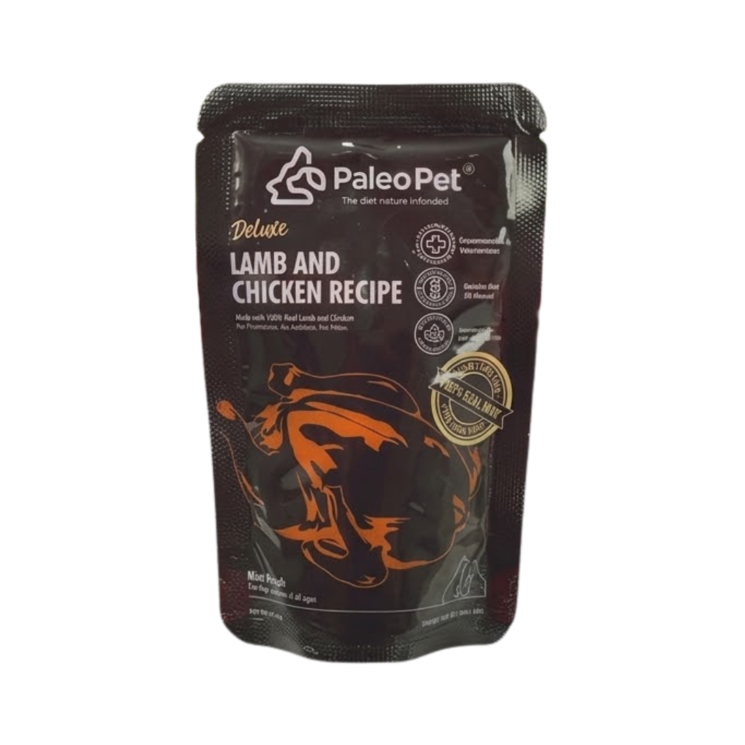 PALEO PET WET FOOD POUCH LAMB CHICKEN FOR PETS 65G