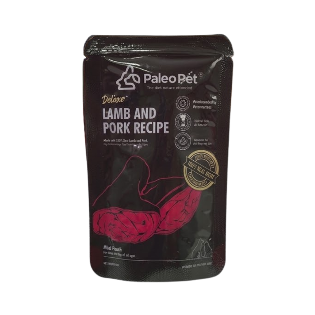 PALEO PET WET FOOD POUCH LAMB PORK FOR PETS 65G