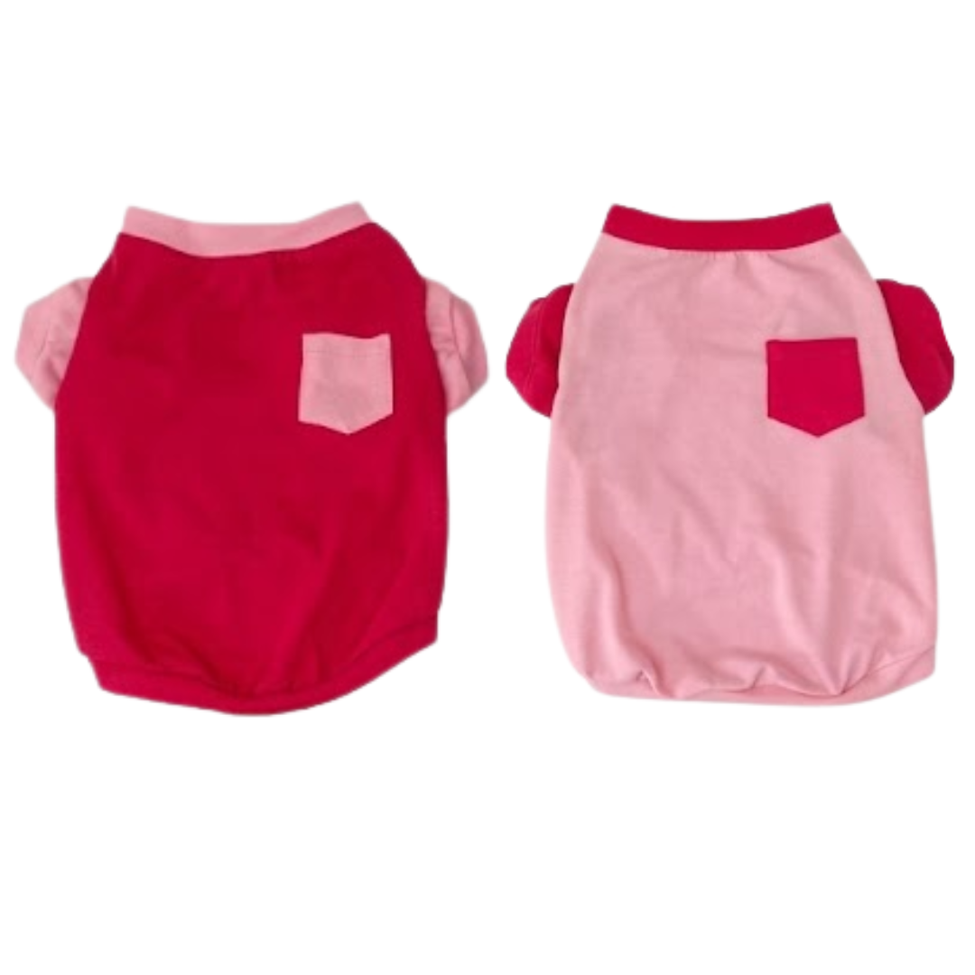ODRA POOCH COUTURE PET CLOTHES TEES W/POCKET S-XL
