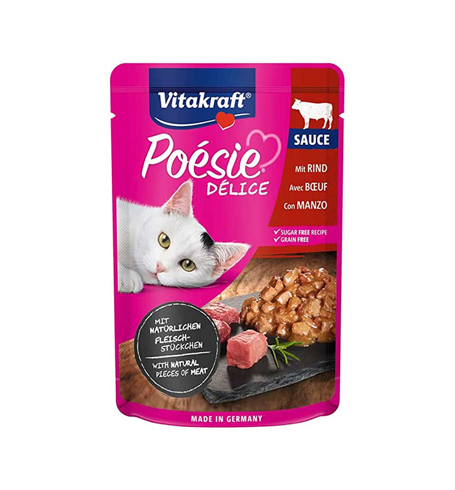 Vitakraft Poesie Deli Sauce Grain-Free Cat Wet Food