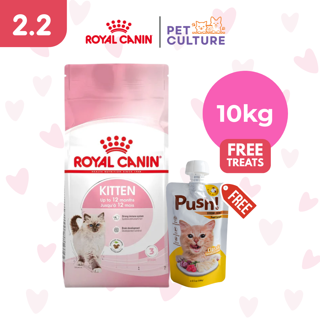 Royal Canin Kitten36 10kg w/ Push! Cat Wet Food Classic Tuna & Shirazu (Strong Bones w/ Pearl Calcium) 100g