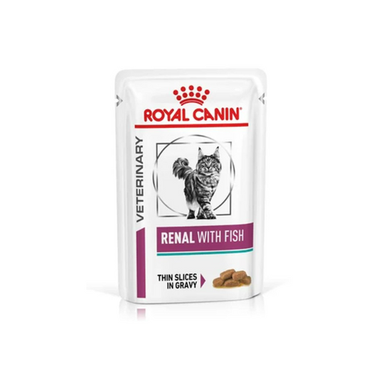 Royal Canin Veterinary Diet Feline Renal with Fish Wet Cat Food 85g