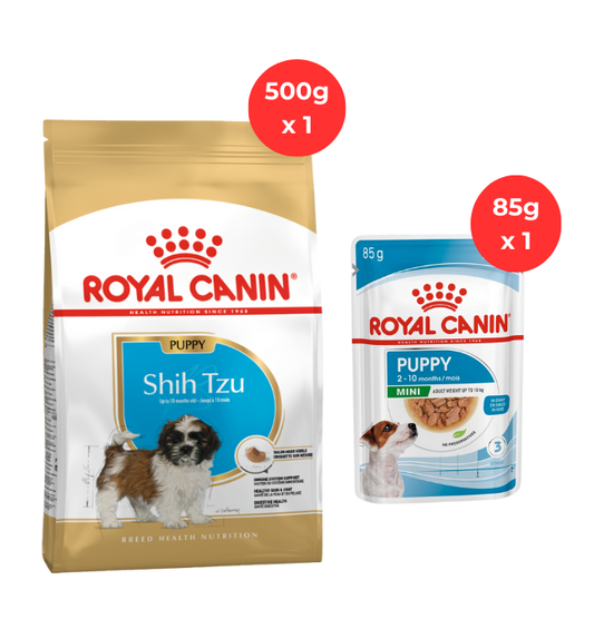 Royal Canin Shih Tzu Puppy 500g + 1pc 85g Wet Food