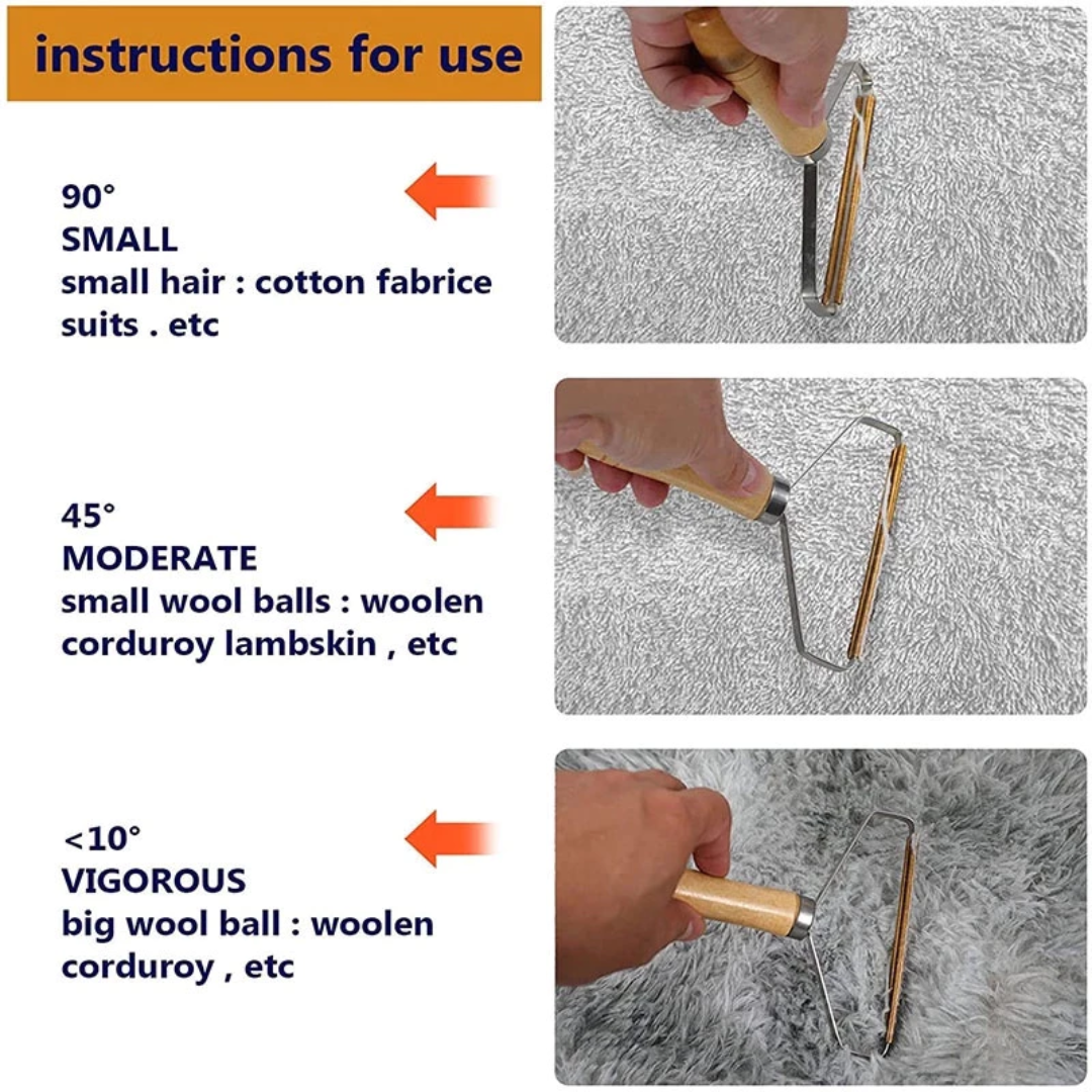 Dual-Head Fabric Shaver & Pet Hair Remover (Two-in-One)