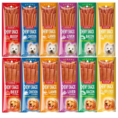 Sleeky Chewy Snack Dog Treats 50g