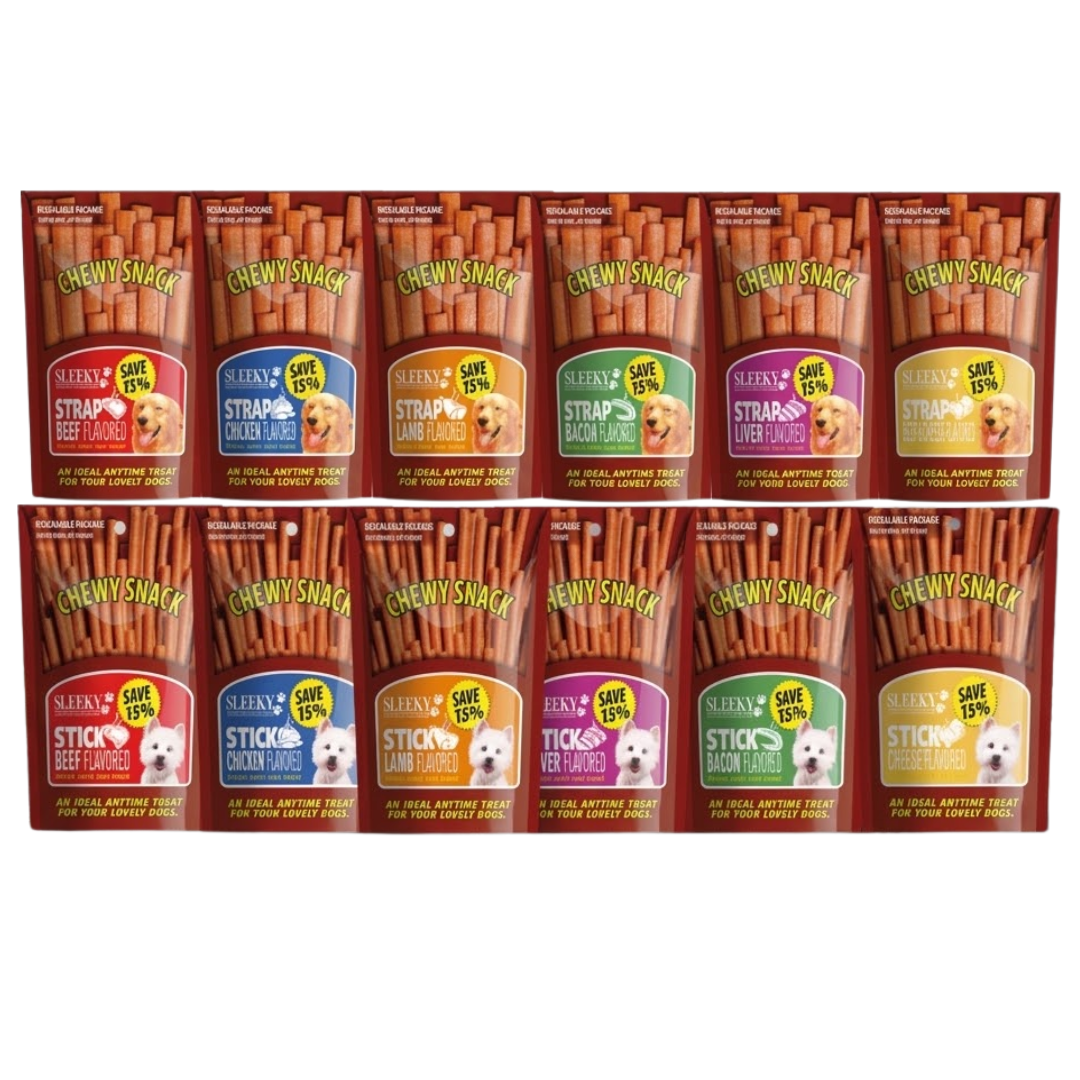 Sleeky Chewy Snack Dog Treats 175g
