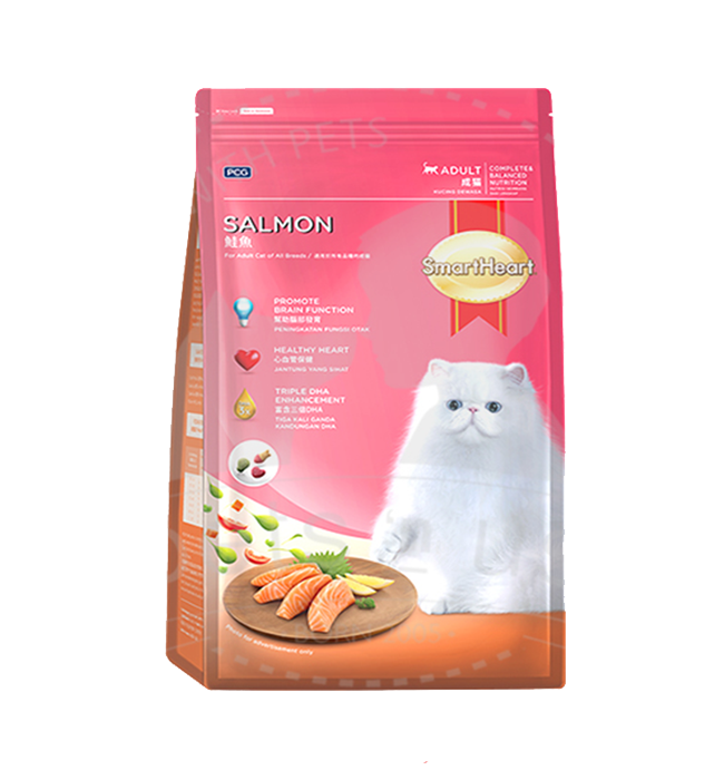 Smartheart Cat Adult Salmon Dry Food 1.2kg