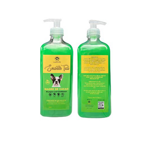 Smooth Tail Madre De Cacao Shampoo and Conditioner Anti Tick and Flee and Lice For All Breeds 500g