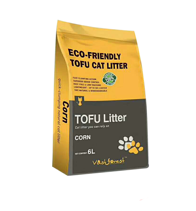 Vast Forest 2mm Striped Tofu Cat Litter Corn Scent 6L