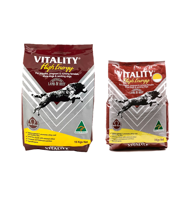 Vitality High Energy Puppy Lamb and Beef