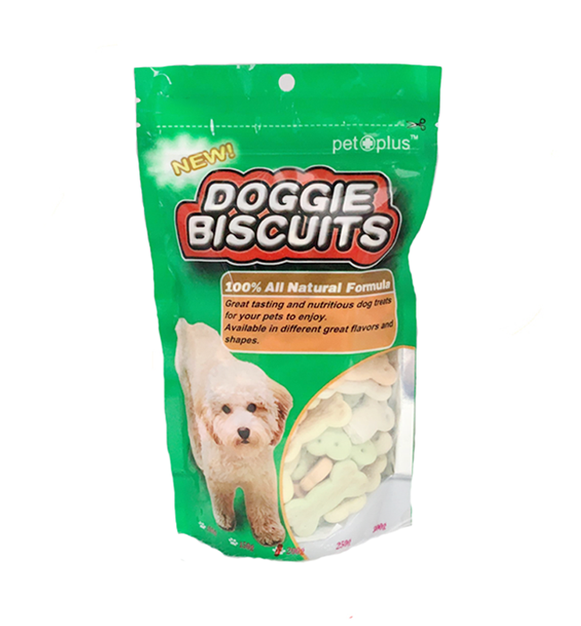Pet Plus Doggie Biscuits Bone 200g