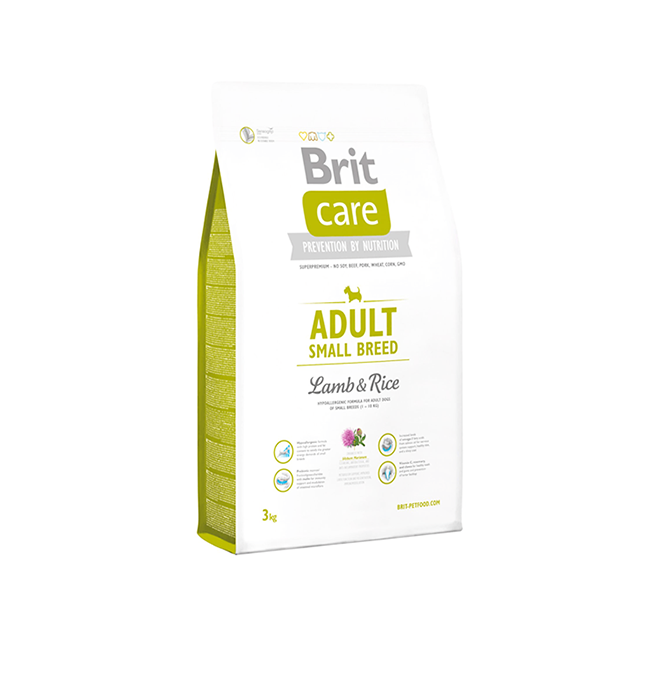 Brit Care Adult Small Breed Hypoallergenic Lamb and Rice