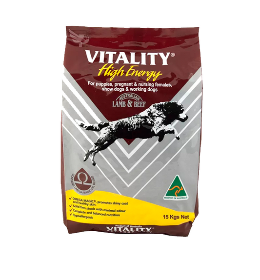 Vitality High Energy Puppy Lamb and Beef 15kg