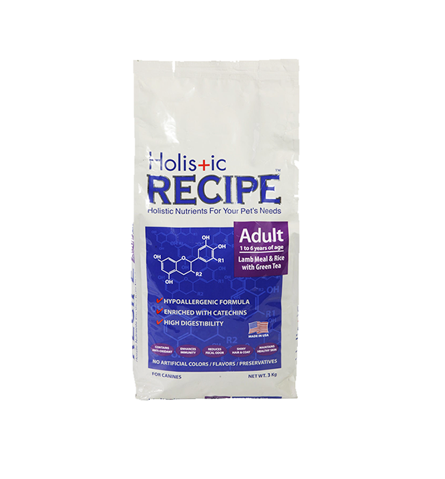 Holistic Recipe Adult Lamb Meal and Rice 3kg