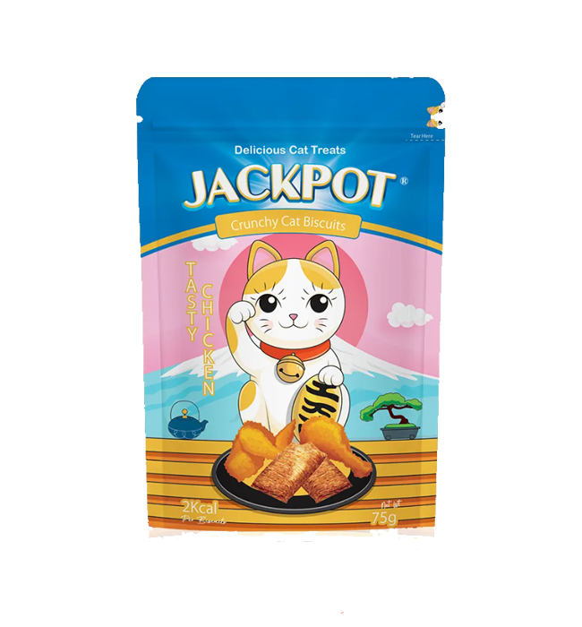 Jackpot Crunchy Cat Biscuit 75g