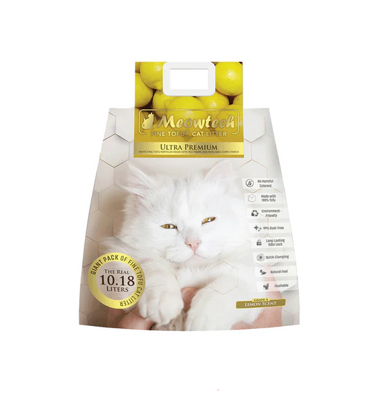 Meowtech Cat Litter Tofu Lemon 10.18L