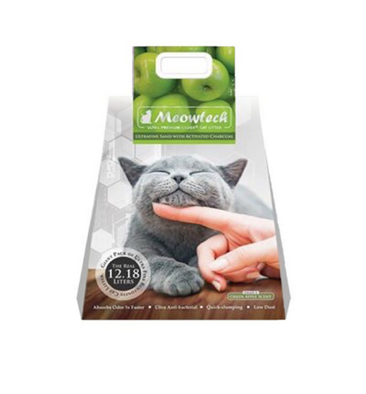 Meowtech Ultra Premium Cat Litter Green Apple 12.18L