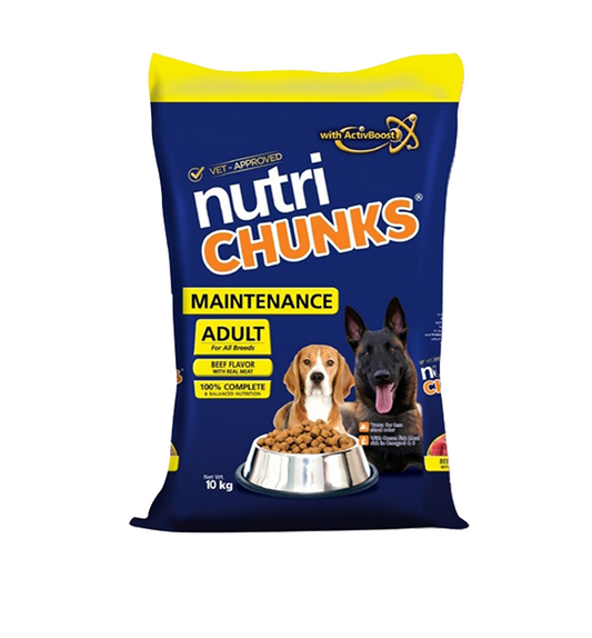 Nutri Chunks Maintenance Beef Adult Beef 10kg
