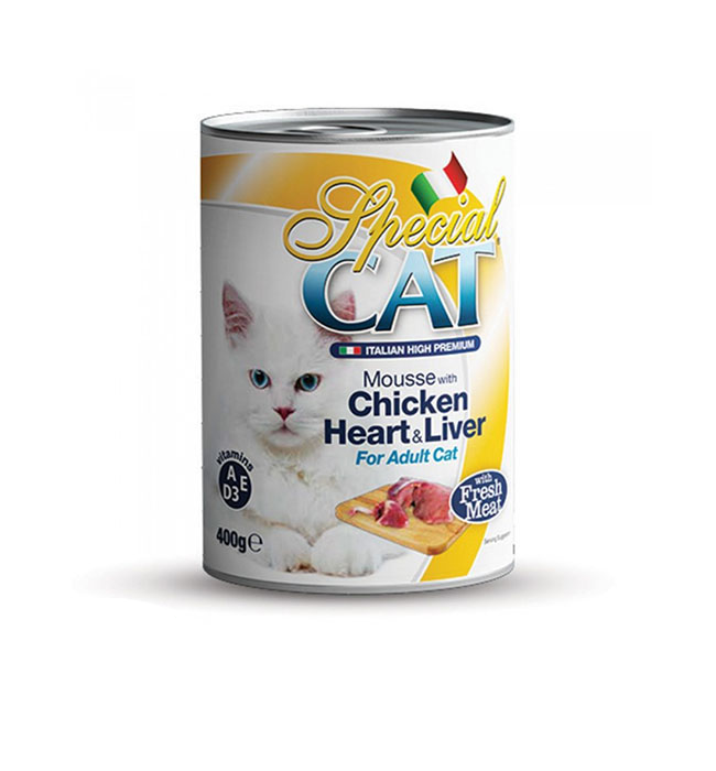 Special Cat Can Adult Chicken Heart & Liver Wet Food 400g