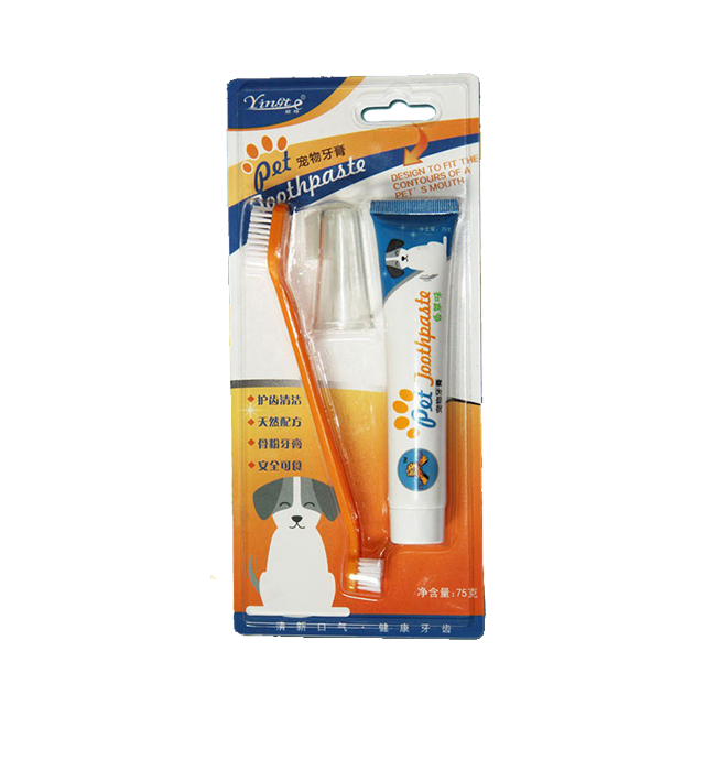 Toothbrush With Finger Brush & Toothpaste Set